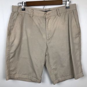 Navy Cutter Clothing‎ Men Tan Khaki 100% Cotton Pockets Golf Shorts Sz 32